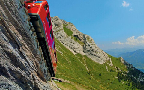 Zahnradbahn auf den Pilatus