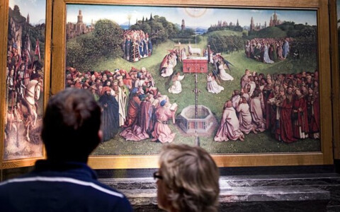 St.-Baafs-Kathedrale mit Jan van Eycks weltberühmtem „Genter Altar“