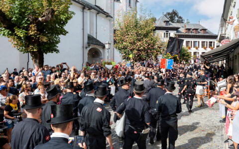 Parade Schornsteinfegerfest in Santa Maria Maggiore 