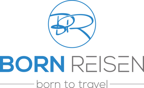 Born Reisen Logo mit Icon hoch
