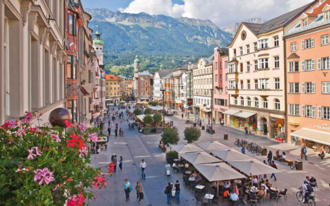 Busreise nach Innsbruck Blick Innenstadt
