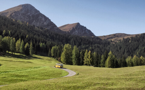 Ausflug mit dem Postauto von Tschiertschen zur Alp Farur