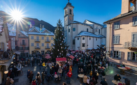 Kulturelle Highlights auf dem Santa Maria Maggiore Weihnachtsmarkt während eines unvergesslichen Born Reisen Ausflugs – Erleben Sie Konzerte, Strassenkünstler und regionales Kunsthandwerk in festlichem Ambiente.