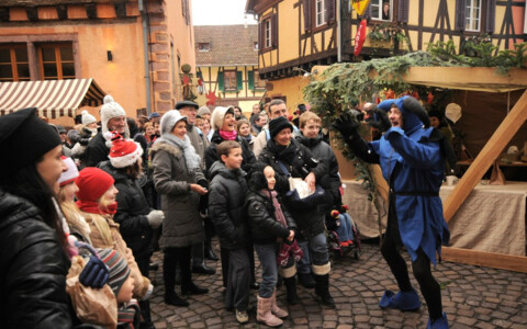 Mittelalterlicher Weihnachtsmarkt in Ribeauville